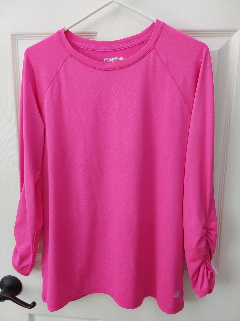 Reel Legends Bright Pink Long Sleeve Active Top